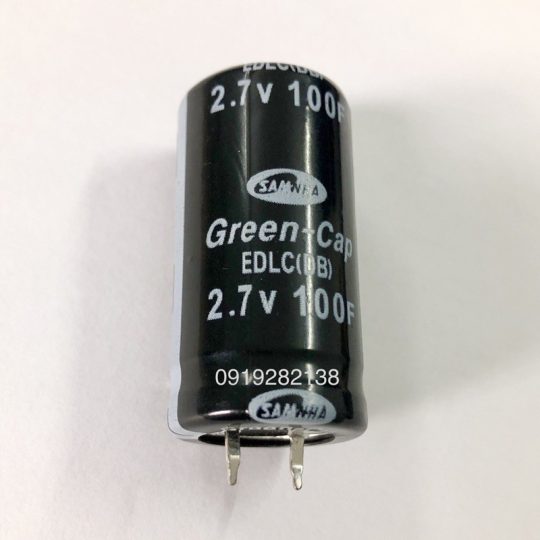 Siêu tụ điện 2.7V 100F – Super Capacitor 2.7V 100F: 29.000