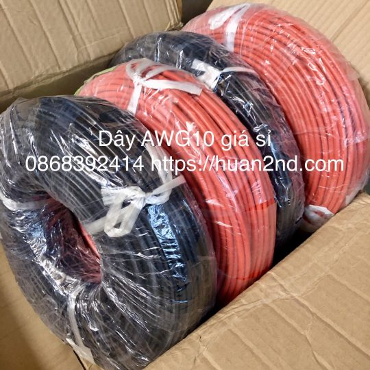 Dây AWG10 chống cháy siêu mềm. Sỉ 2550K 100m