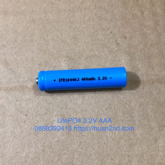 Pin 3.2V AAA LifePO4 sạc lại nhiều lần: 65.000