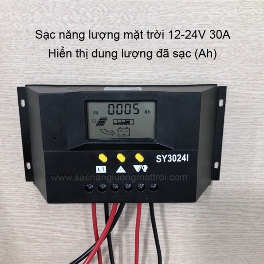 Sạc năng lượng mặt trời PWM 12V 24V 30A: 185.000