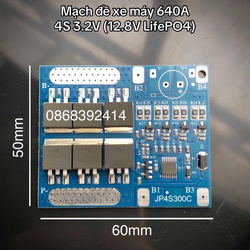 Mạch đề xe máy JP4S300C 12.8V 600A