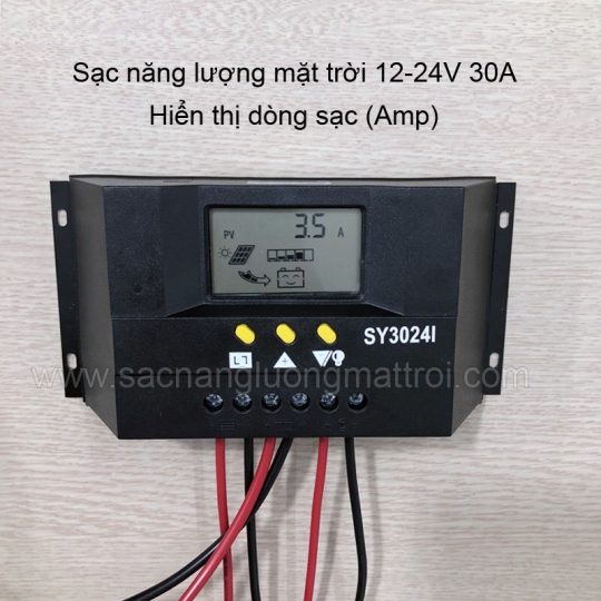 Sạc năng lượng mặt trời 30A 12V/24V LCD: 215K
